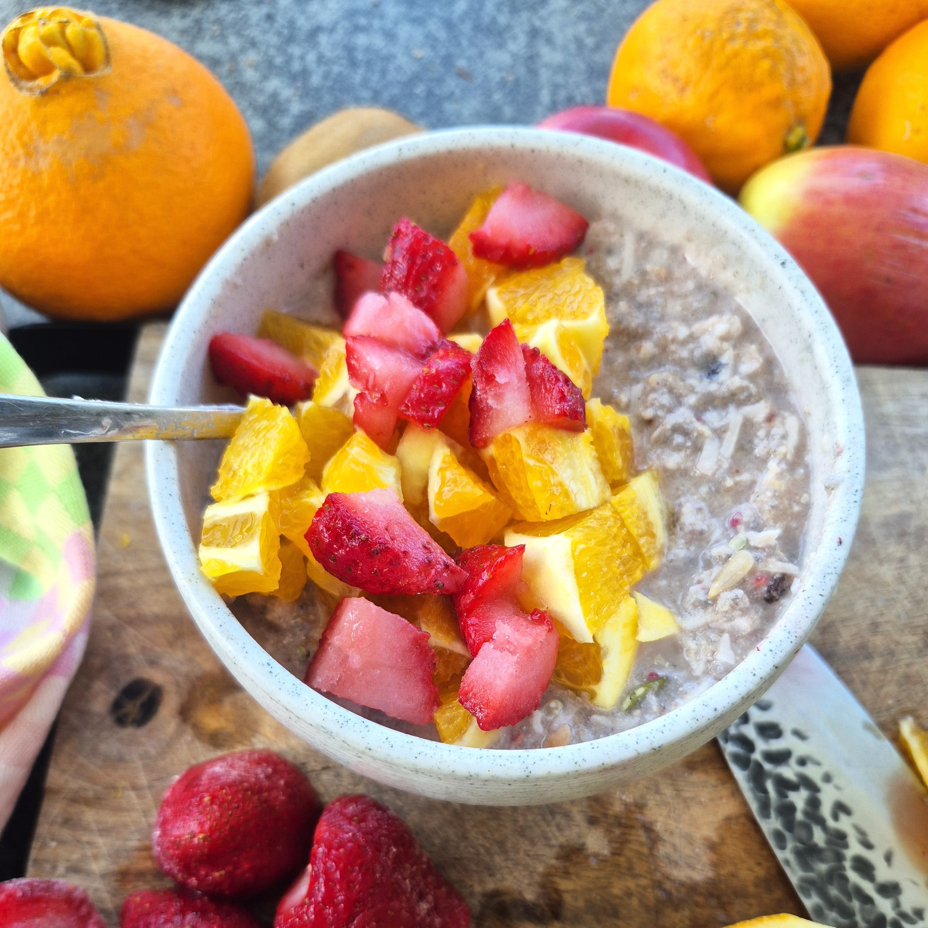 Raspberry Apple Bircher