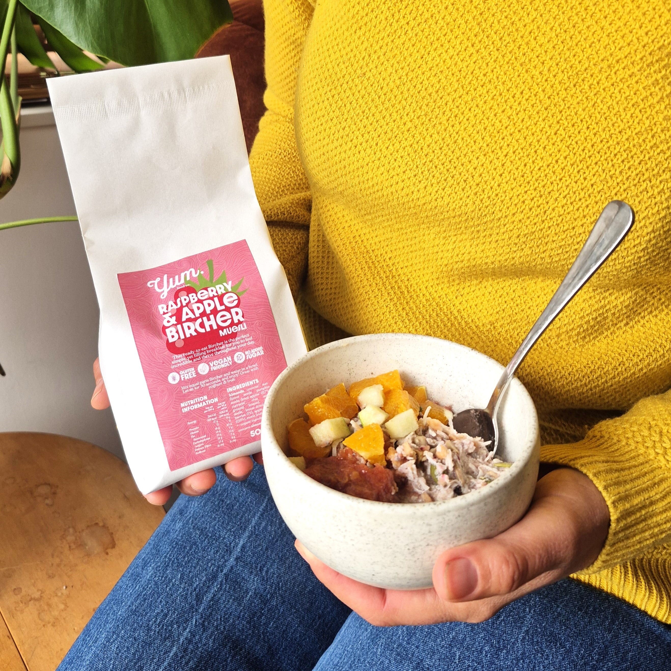 Raspberry Apple Bircher